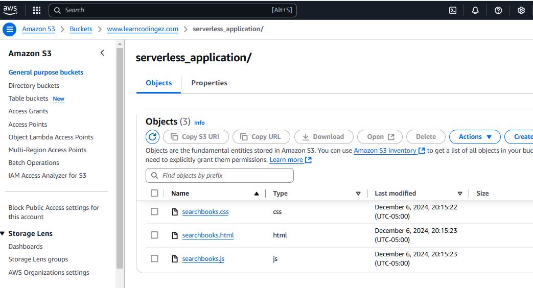 Serverless application